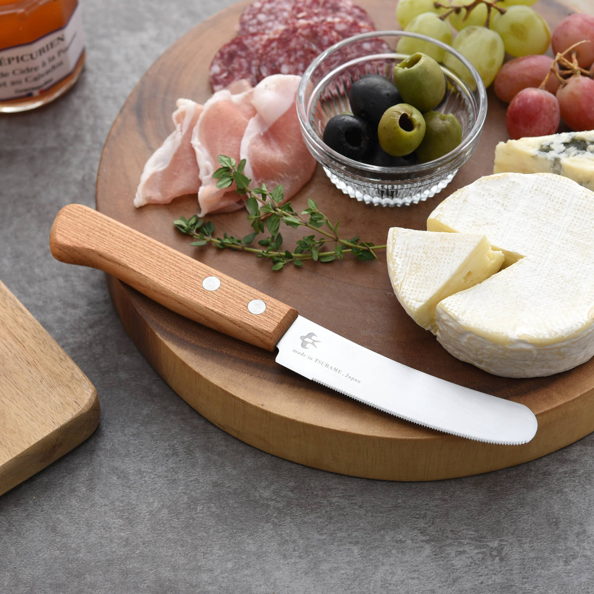 バターナイフ つばめのマルチバターナイフ 日本製 ( テーブルナイフ 卓上ナイフ スプレッドナイフ バター ナイフ パン ブレッド ジャム マルチナイフ 朝食 トースト 木柄 )