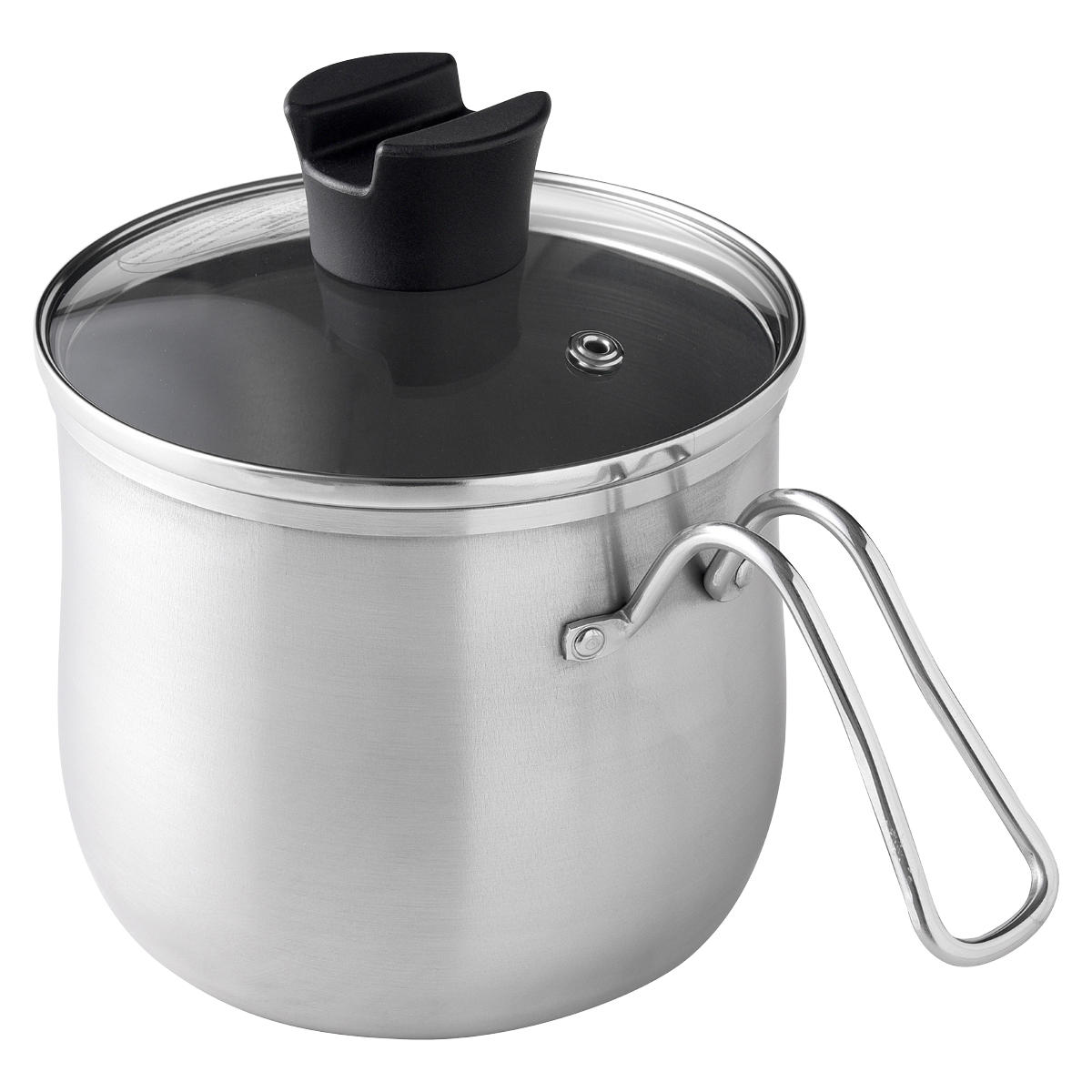 マルチポット 14cm IH対応 ストレーナー付き ガラス蓋付き ステンレス製 日本製 逸品物創 ( ガス火対応 オール熱源対応 鍋 片手鍋 セット 万能鍋 深型 14センチ 2.1L 3点セット 1台9役 ステンレスマルチポット ステンレス 小さめ )