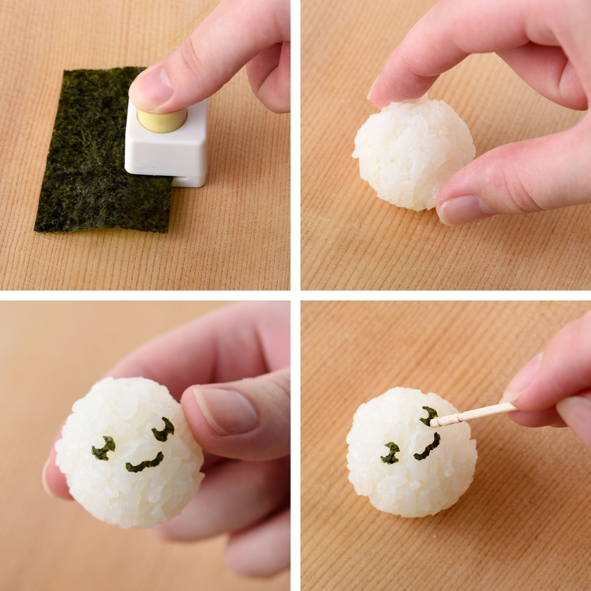 のりパンチ にこにこパンチmini×2キュート ( キャラ弁 お弁当グッズ デコ弁 海苔パーツ デコレーション のり抜き型 パンチ 顔パーツ 海苔 のり 海苔型 パーツ 簡単 表情 )