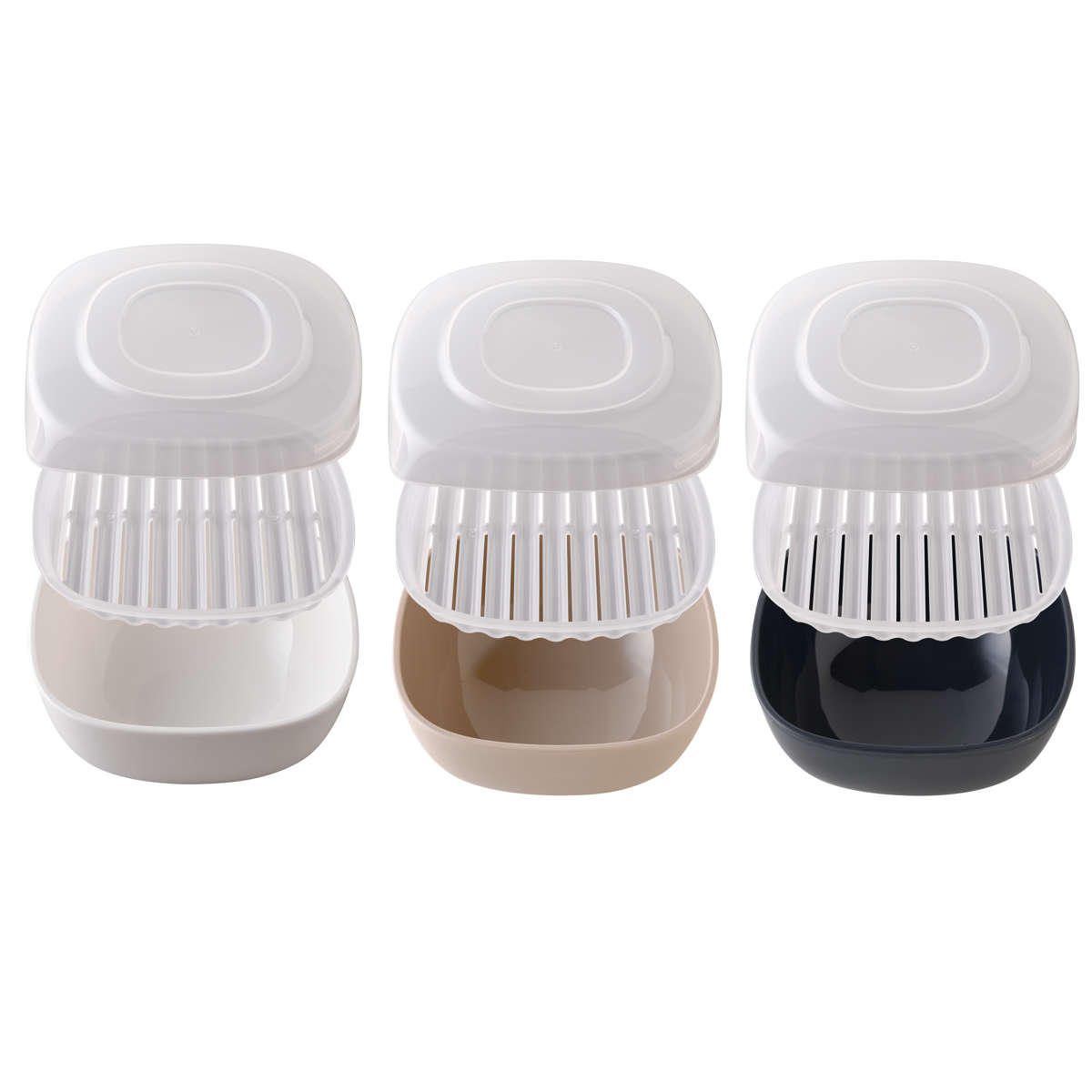 冷凍ご飯容器 ご飯がう米わん 2個組 430ml ( 保存容器 弁当箱 電子レンジ ご飯 米 冷凍保存 食洗機対応 電子レンジ対応 日本製 お茶碗 そのまま使える 冷凍ごはん容器 お米 ごはん 冷凍 容器 小分け 保存 炊き立てごはん 美味しい ) 【ダークグレー】 ダークグレー