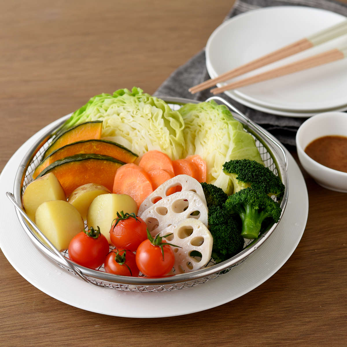 蒸し網用スタンド 19cm用 22cm用 逸品物創 ステンレス製 日本製 ( 蒸し器 スタンド 食洗機対応 調理器具 蒸し料理 スチーマー ざる用 ザル用 燕三条 調理用品 )