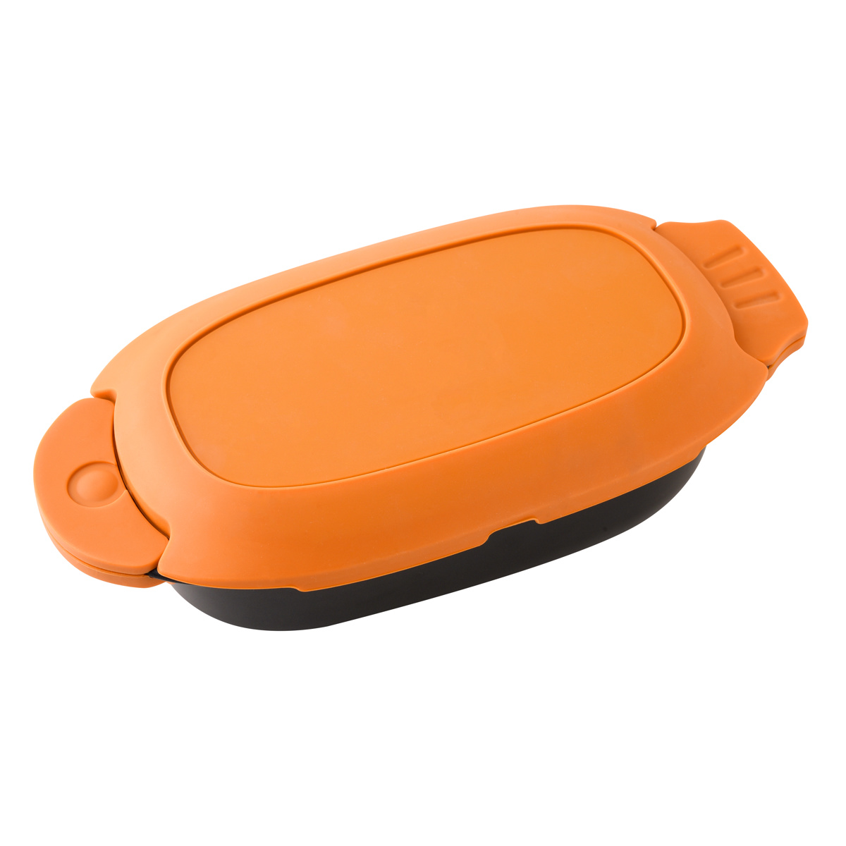 レンジパン フタ付き 電子レンジ調理器具 できた亭 ( 電子レンジ 調理器 魚焼き器 焼き魚 電子レンジ専用調理器 電子レンジ魚焼き器 深型 調理 魚 肉 焼く 蒸す 煮る 温め直し レシピ付き )