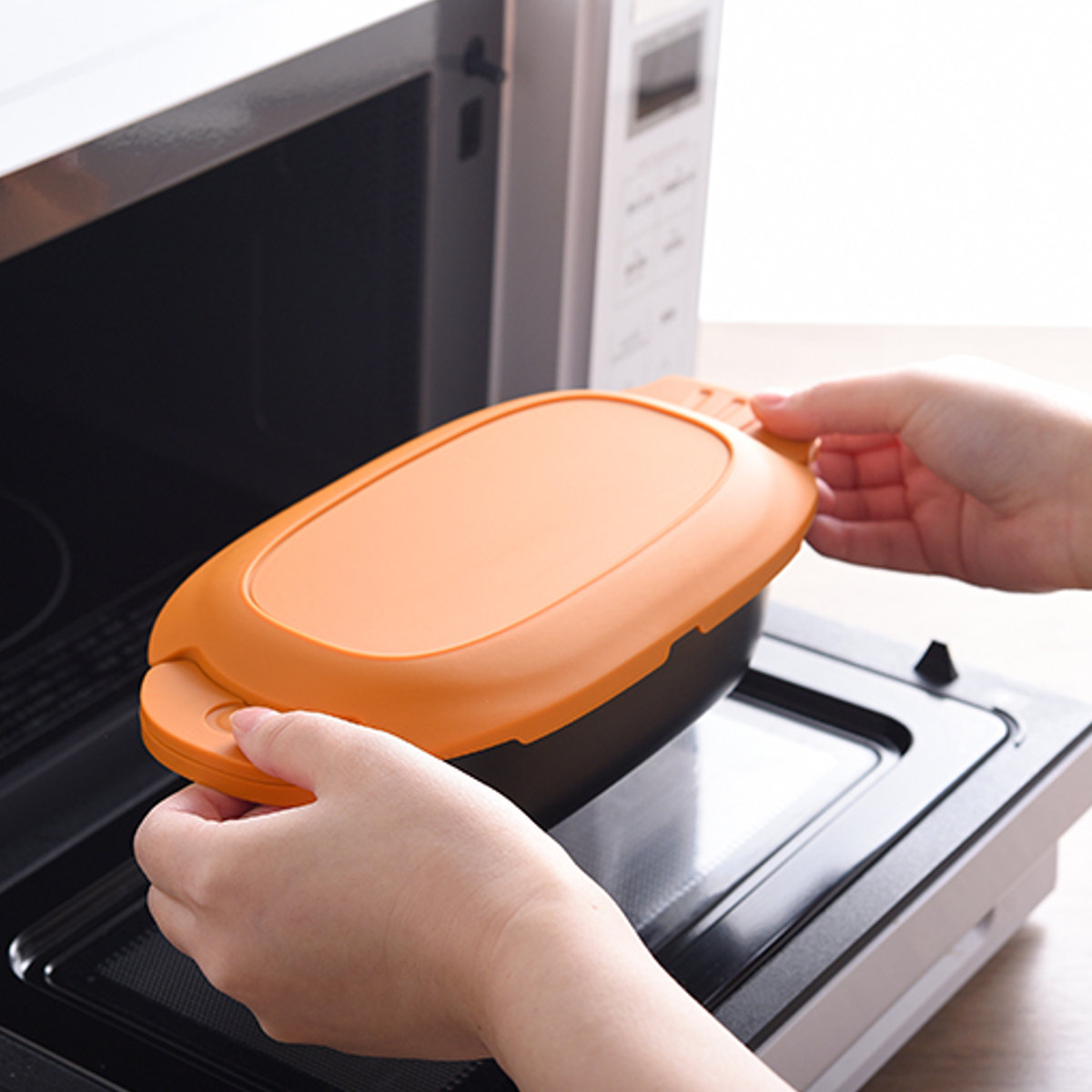 レンジパン フタ付き 電子レンジ調理器具 できた亭 ( 電子レンジ 調理器 魚焼き器 焼き魚 電子レンジ専用調理器 電子レンジ魚焼き器 深型 調理 魚 肉 焼く 蒸す 煮る 温め直し レシピ付き )