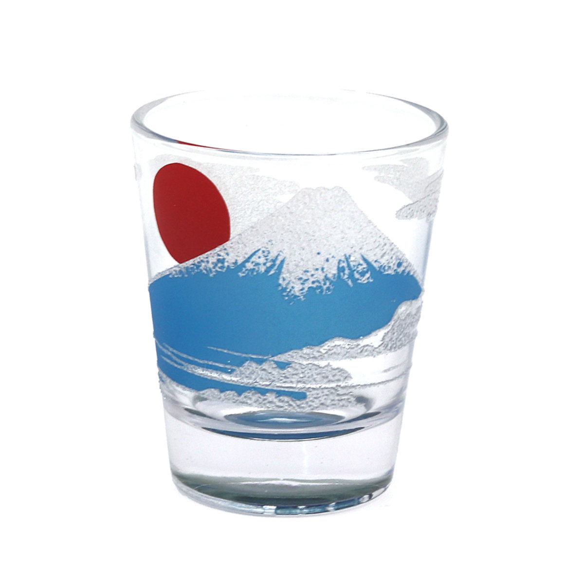 ショットグラス 65ml きらめく日本のショットグラス ( ガラス グラス コップ 酒器 お酒 酒 和モダン 和風 富士山 ユニーク ) 【金富士】 金富士