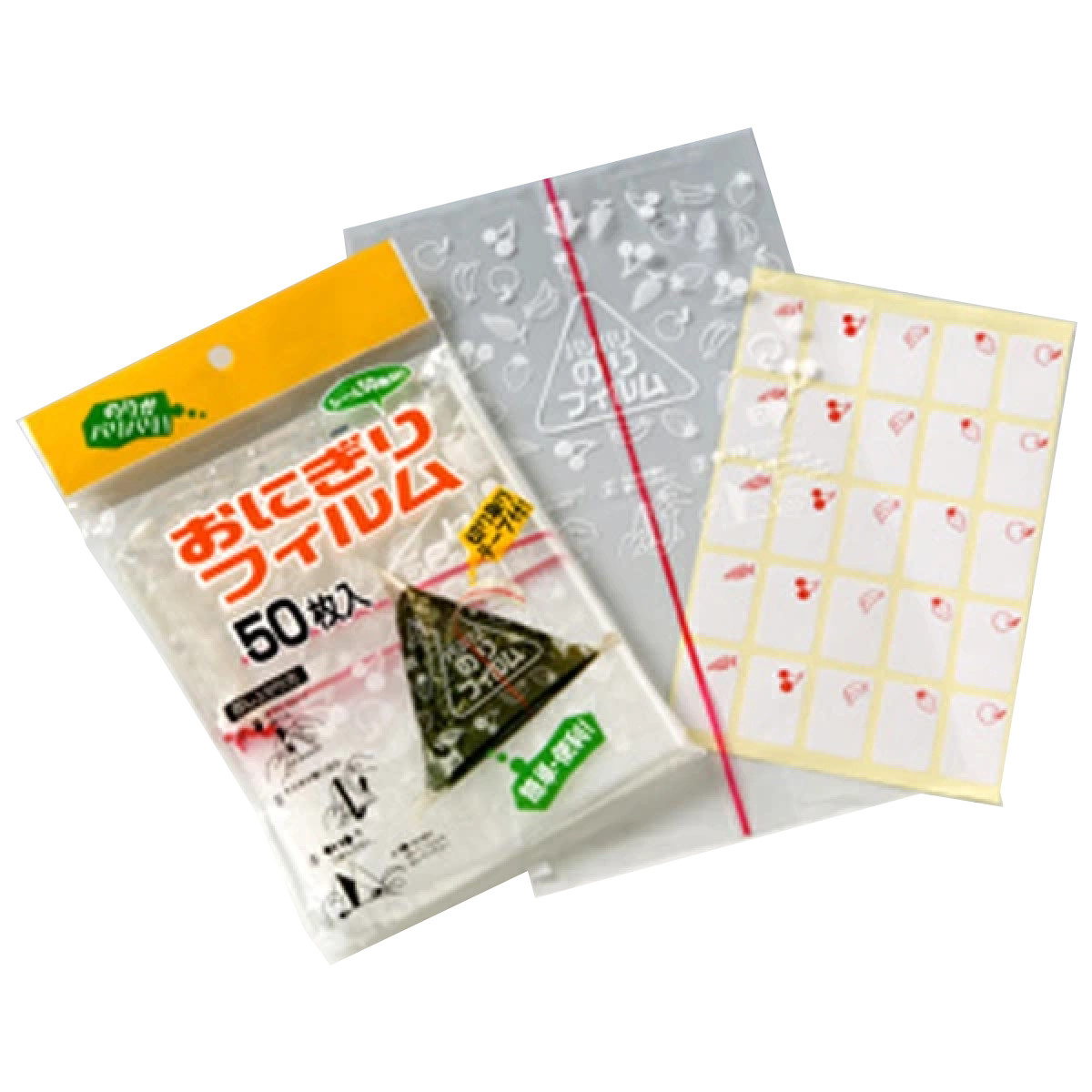おにぎりフィルム シール付 50枚入 ( ラップ )