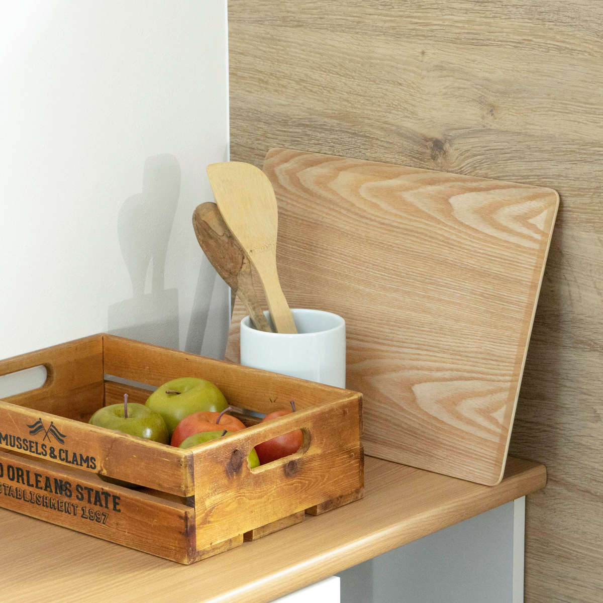 トレー 木製トレー ノンスリップ M 36×28cm ( キッチントレー キッチン トレイ キッチントレイ 木製 天然木 お盆 おしゃれ 北欧 北欧風 シンプル ナチュラル 配膳 滑りにくい ランチトレー ) 【ナチュラル】 ナチュラル