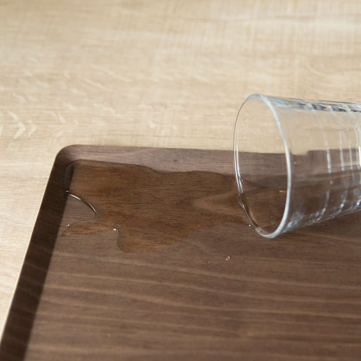 トレー 木製トレー ノンスリップ L 40×30cm ( キッチントレー キッチン トレイ キッチントレイ 木製 天然木 お盆 おしゃれ 北欧 北欧風 シンプル ナチュラル 配膳 滑りにくい ランチトレー ) 【ナチュラル】 ナチュラル