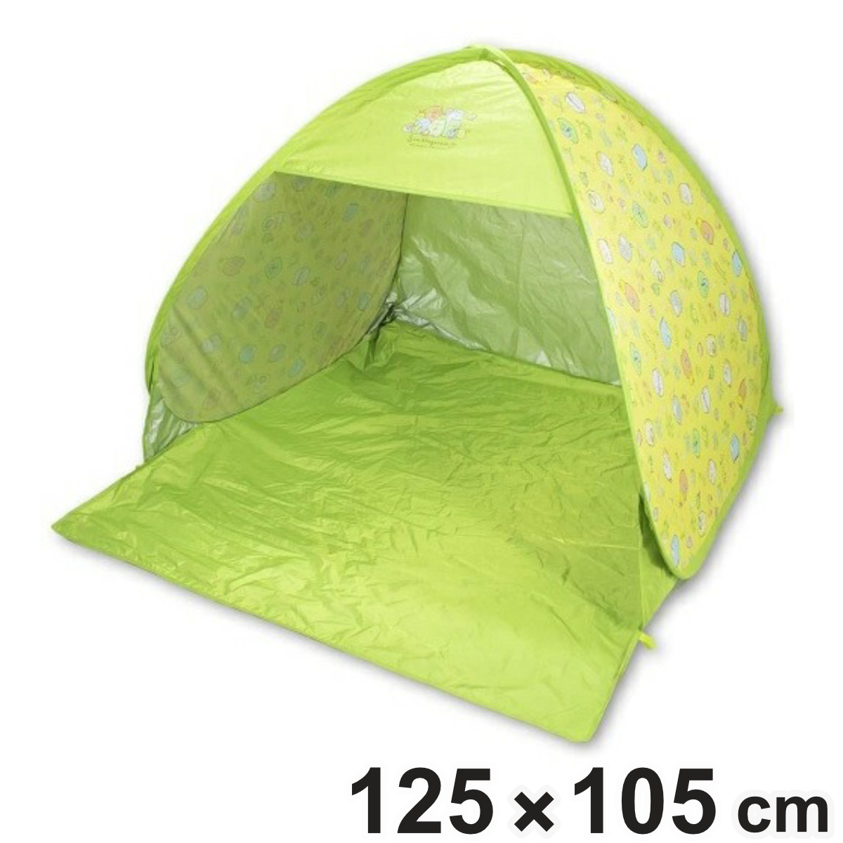 テント すみっコぐらし ポップアップテント キャリーバッグ付き （ UVカット バッグ付き アウトドア 海水浴 プール シェルター 紫外線カット 90％カット 収納バッグ付き ビーチテント 日除けテント おしゃれ ）