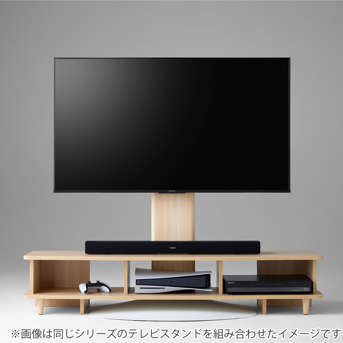 テレビ台 幅150cm 65V型対応 ローボード 北欧風 オープンタイプ （ テレビボード TV台 TVボード テレビラック 収納 リビング 棚 TV  家具 幅150 AVボード オープンラック ナチュラル ダークブラウン シンプル ） 【ダークブラウン】(ダークブラウン): リビングート ANA  ...