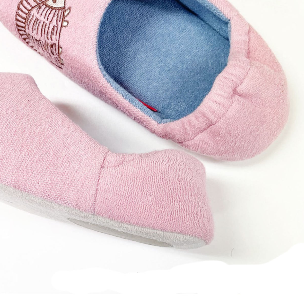 スリッパ リサ・ラーソン はりねずみルームシューズ 約23.0cm ( 洗える 室内 レディース リサラーソン ハリネズミ 雑貨 パイル 綿 かかとあり ルームスリッパ インテリア雑貨 自宅 室内用 静音 北欧 オールシーズン ) 【ピンク】 ピンク