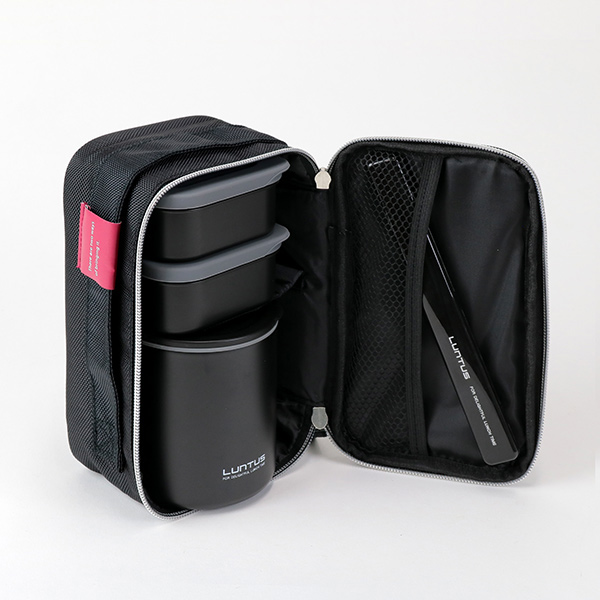 保温弁当箱 ランチジャー ステンレス製 男性用 ランタス タテ・ヨコ 専用バッグ付 820ml ( お弁当箱 保温 大容量 男性 ポーチ付 メンズ ランチボックス 箸付き 縦型 横型 )