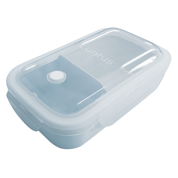 お弁当箱 1段 500ml パッキン一体型 ランタス （ 弁当箱 ランチボックス 抗菌加工 レンジ対応 食洗機対応 冷凍 女子 レンジOK 食洗機OK お弁当 弁当 一段 仕切り付き 自動エア弁 2点ロック 女性 大人 ） 