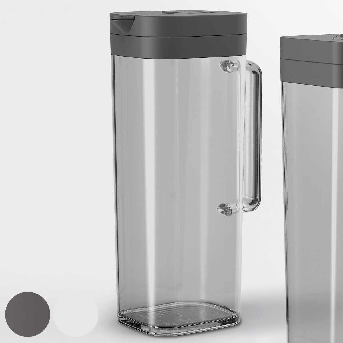 冷水筒 ピッチャー 2L 横置き 縦置き ドリンクビオ プラスチック （ 麦茶ポット 水差し 冷水ポット 大容量 プラスチック製 縦 横 プッシ
