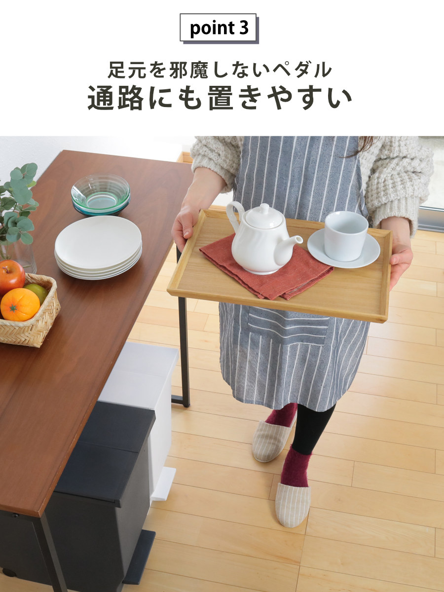 ゴミ箱 30L 同色2個セット エバン 両開きペダルペール ( ごみ箱 30リットル ダストボックス 両開き 棚下 スリム キッチン 分別 ふた付き おしゃれ カップボード カウンター下 バタフライ ホワイト ブラック ) 【ホワイト】 ホワイト