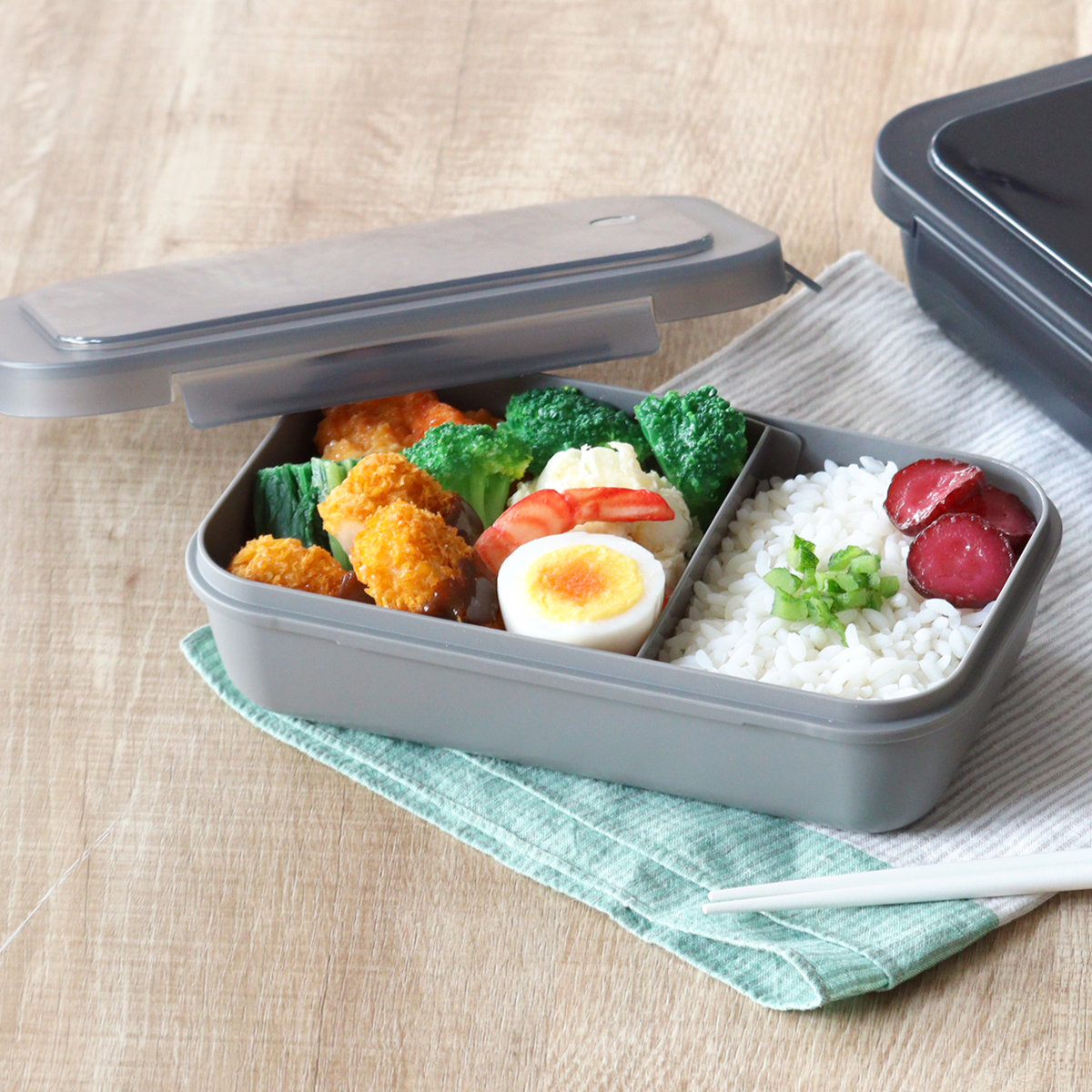楽天市場】お弁当箱 1段 1500ml 仕切り 付き 弁当箱 大容量 軽量
