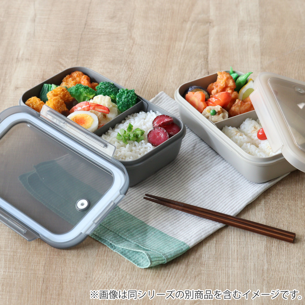 弁当箱 800ml ランタス 1段 パッキン一体型 ( ランチボックス 抗菌加工 レンジ対応 食洗機対応 冷凍 パッキン一体 レンジOK 食洗機OK お弁当 弁当 二段 仕切り付き 自動エア弁 4点ロック 大人 ) 【サンドベージュ】 サンドベージュ