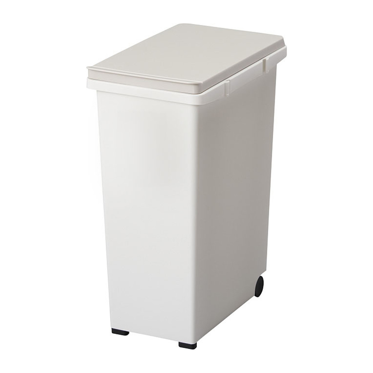 ゴミ箱 分別 20L キッチンジョイント スリム ペダル式 ( ごみ箱 20リットル 連結 キッチン 縦型 シンプル おしゃれ ふた付き キャスター付き EBAN 袋止め付き 袋が見えにくい ダストボックス ) 【グレー】 グレー