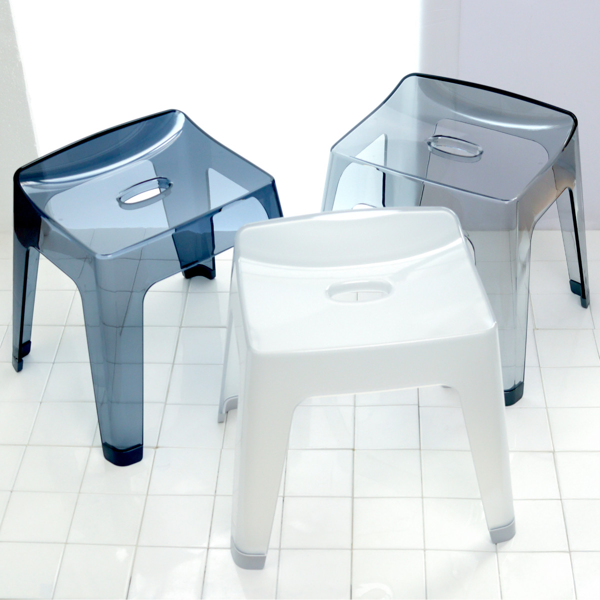 風呂椅子 レリッシュ 高さ35cm 日本製 ( 風呂イス 風呂いす バスチェア 35cm クリア 透明 お風呂 椅子 イス 高級感 おしゃれ 風呂 いす 腰掛け 浴室 入浴 すべり止め 丈夫 バスグッズ 無地 ) 【クリア】 クリア