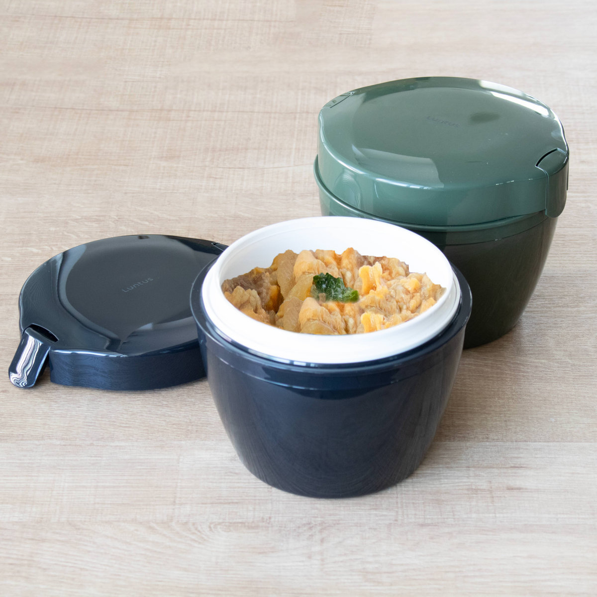 弁当箱 保温 800ml ランタス カフェ丼ランチ ( 保温弁当箱 保冷 お弁当箱 丼 食洗機対応 レンジ対応 食洗機OK レンジOK ランチボックス 弁当 丼ぶり 丼弁当箱 真空断熱構造 ステンレス 保温ランチボックス ) 【ブラック】 ブラック