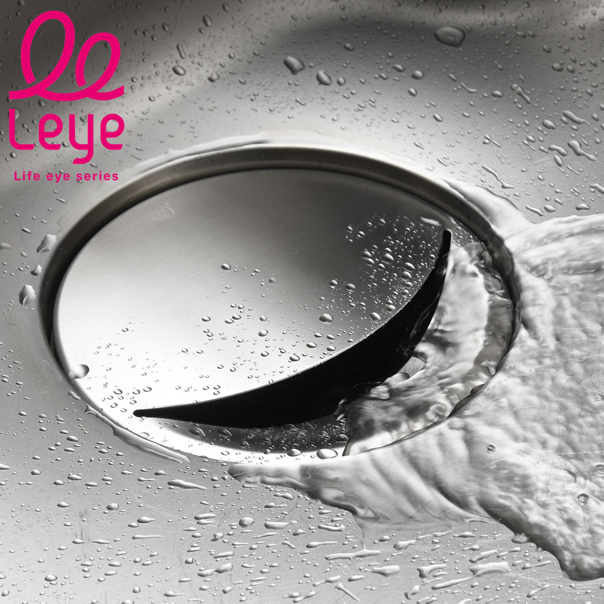 leye 排水口カバー 抗菌ステンレス排水口カバー 直径14.5cm用 ( レイエ 食洗機対応 流し用 排水口 ふた 日本製 ステンレス 抗菌 銅イオン 排水フタ シンク キッチン用品 フタ キッチン 台所 排水口周り )