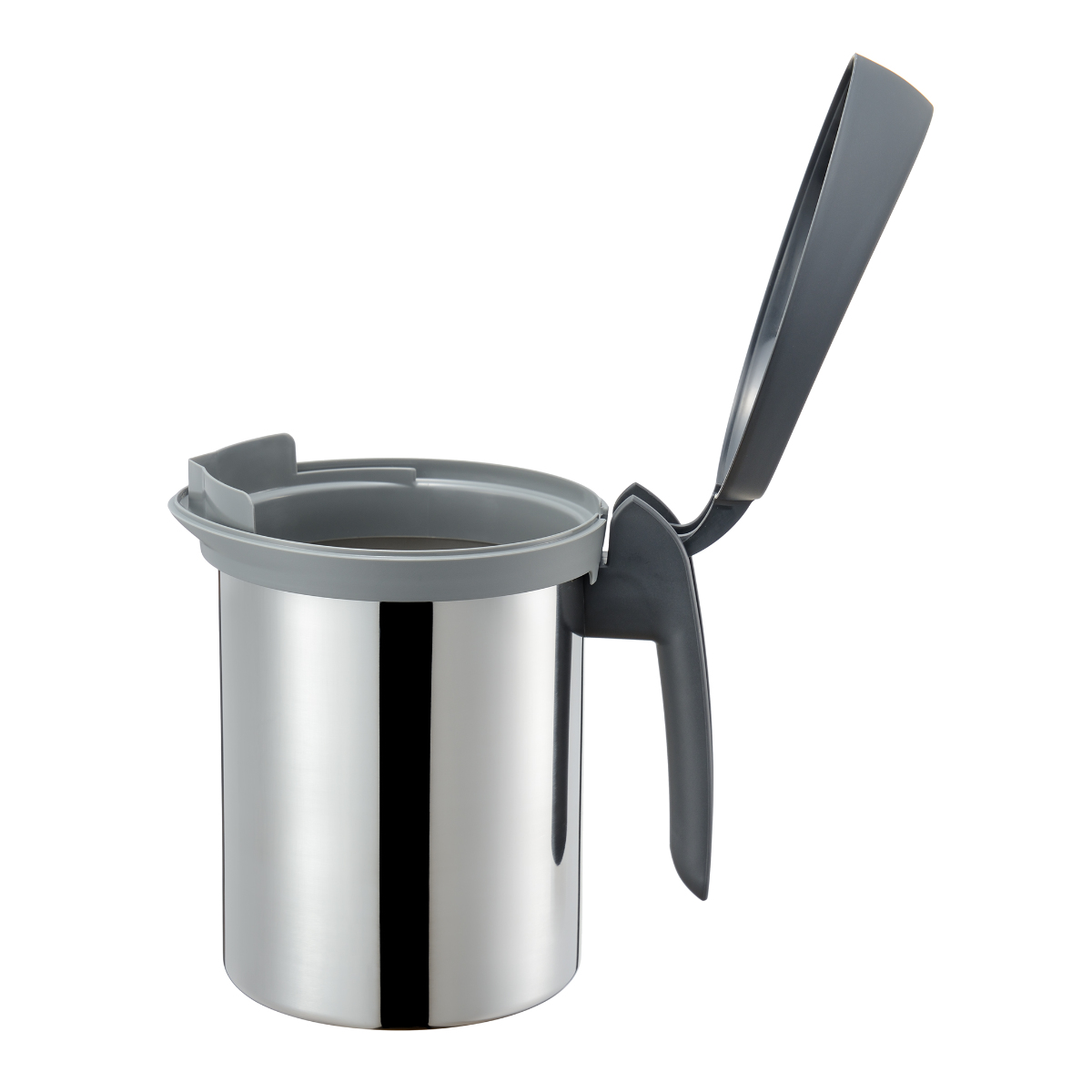 オイルポット 600ml Leye ロカポット ろ過パウダー付き 日本製 ( 油こし器 ろ過 ろ過ポット 油ポット フィルター レイエ ろ過容器 スリム パウダー キッチン用品 キッチンツール オイル 油 保存 油濾過 計量スプーン付き )