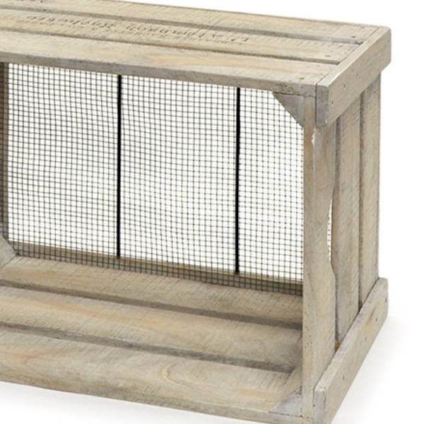 ガーデニング収納 収穫カゴ キャベツボックス アンティークホワイト