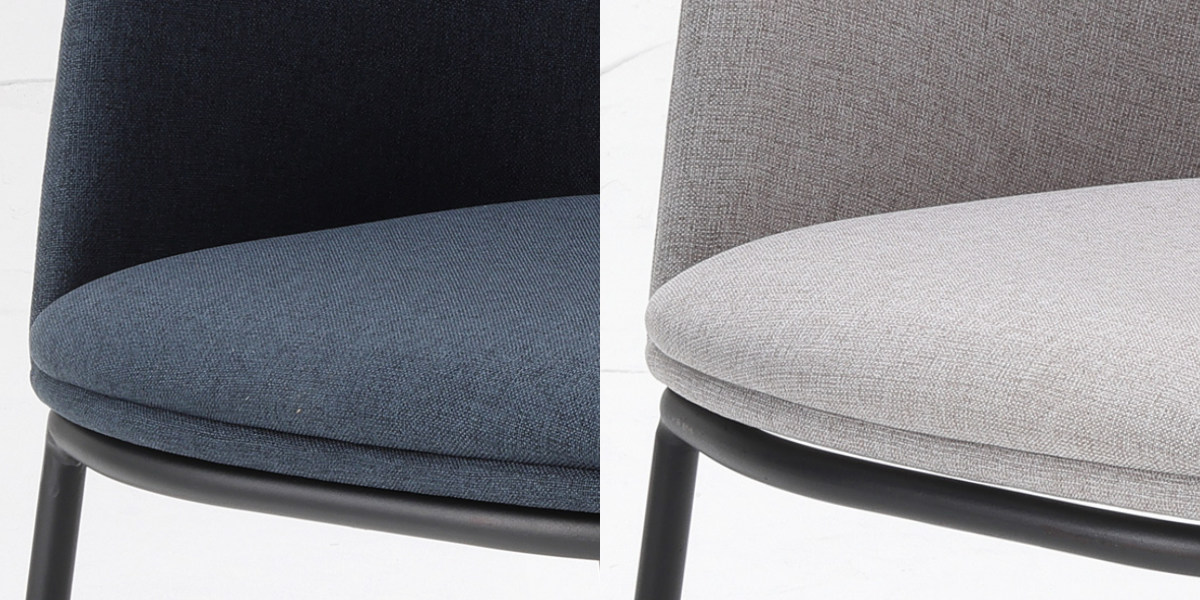 ダイニングチェア 座面高44.5cm NAVE 肘掛け付き ファブリック ( チェア ダイニング イス 食卓椅子 アームレスト 肘付き ウレタン 座り心地 快適 椅子 チェアー いす 食卓 リビング リビングチェア ) 【ライトグレー】 ライトグレー