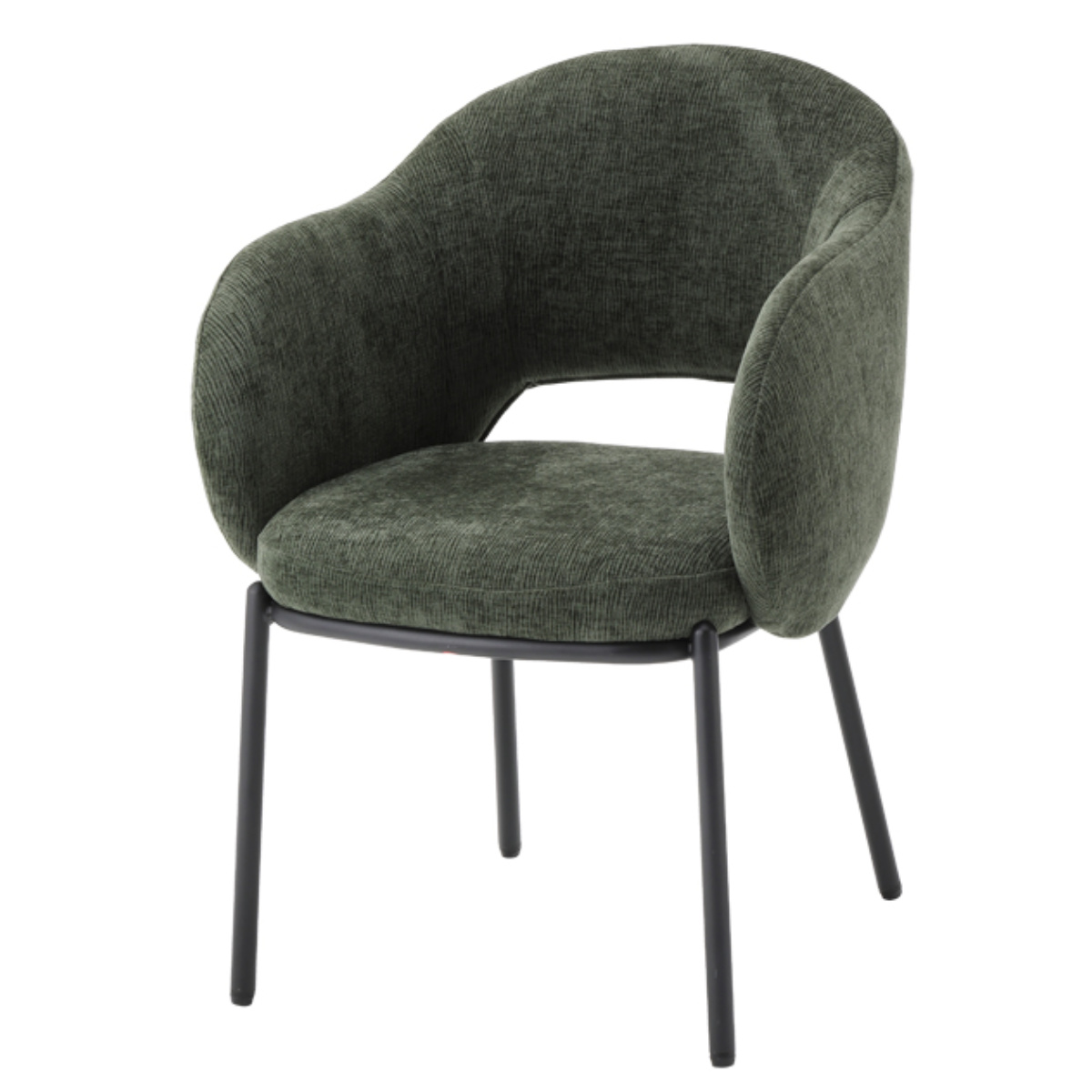 ダイニングチェア 座面高43.5cm BALENA 肘掛け付き ファブリック ( チェア ダイニング イス 食卓椅子 アームレスト 肘付き ウレタン 座り心地 快適 椅子 チェアー いす 食卓 リビング リビングチェア ) 【グレー】 グレー