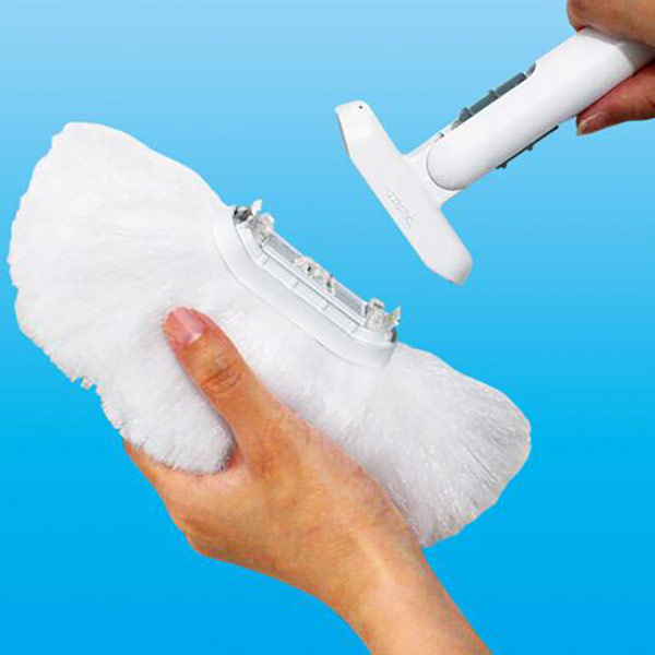 バスブラシ スペア お風呂 ブラシ お風呂掃除 ふわーとお風呂キーレー 角度調節 速乾 ( 風呂 掃除 掃除ブラシ ワイド 付け替え用 風呂掃除 風呂用ブラシ 床 浴室 浴槽 水垢 カビ 汚れ ヌメリ 落とす ハンディ )