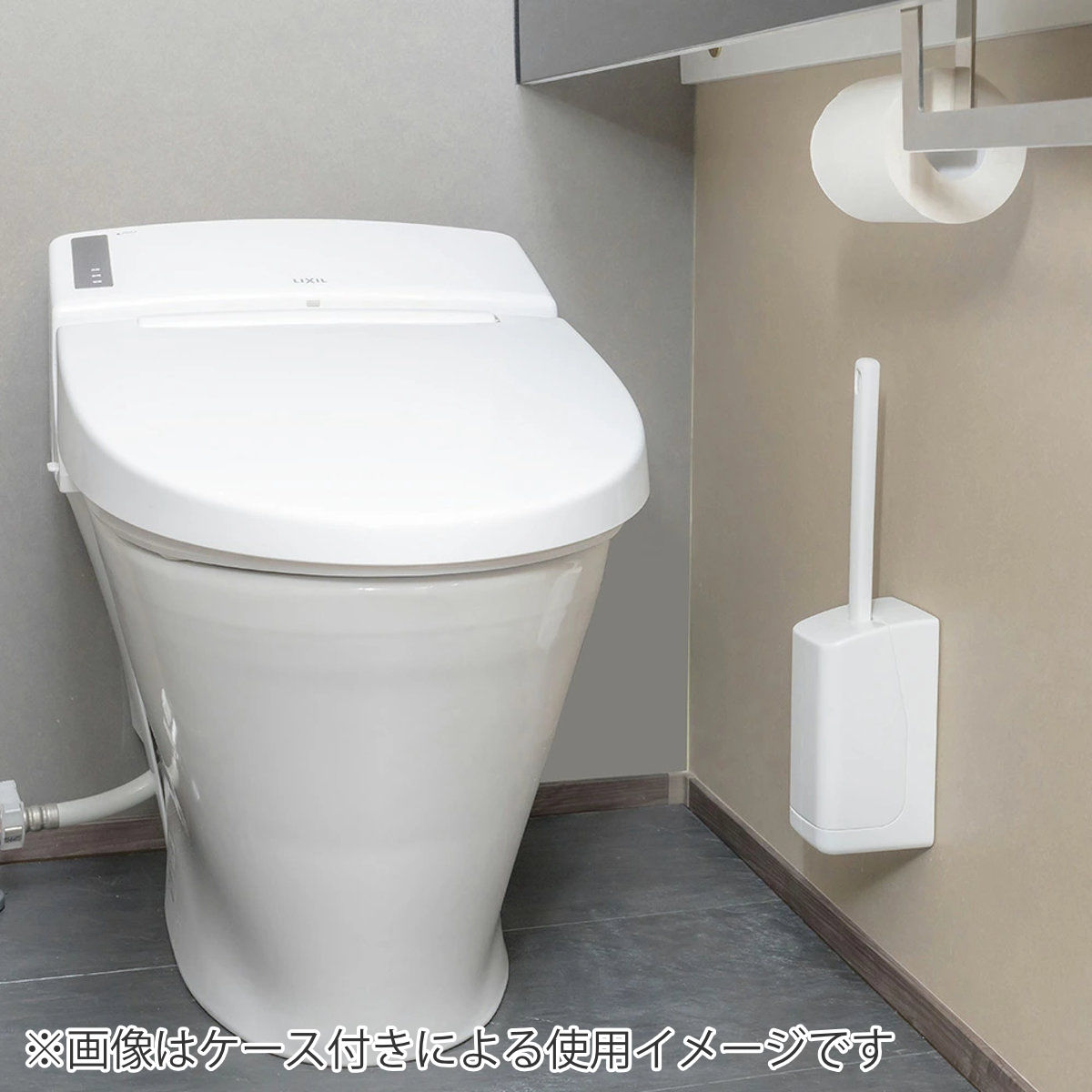 トイレ ブラシ スペア sm@rt-SQB02 ( スマート トイレ掃除 トイレ掃除ブラシ シンプル 白 浮かして収納 石こうボードピン 掃除用品 掃除用ブラシ トイレ 掃除 )