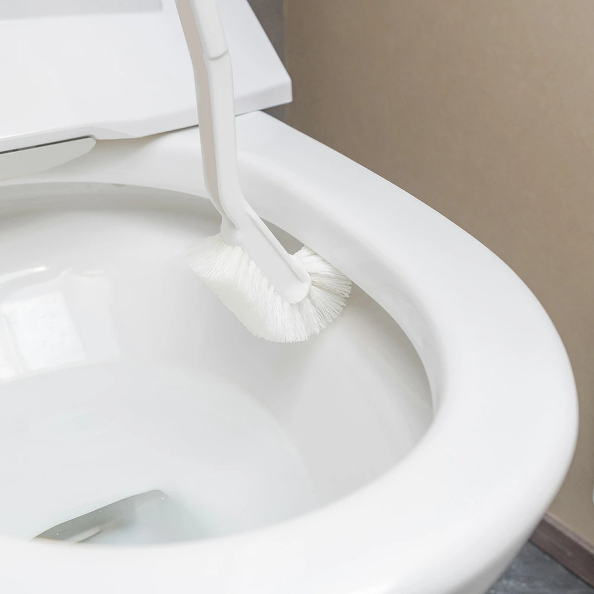 トイレ ブラシ スペア sm@rt-SQB02 ( スマート トイレ掃除 トイレ掃除ブラシ シンプル 白 浮かして収納 石こうボードピン 掃除用品 掃除用ブラシ トイレ 掃除 )