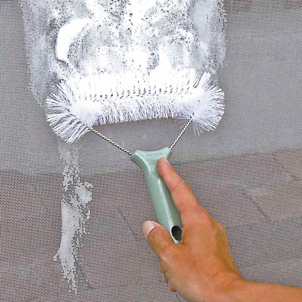 網戸ブラシ ハンドタイプ ヘッドのみ 網戸 エアコンフィルター ネット ( 窓掃除 網戸掃除 ブラシ 伸縮柄 対応 ハンディブラシ 化学繊維 日本製 掃除用品 窓掃除グッズ 清掃用品 掃除 掃除グッズ )