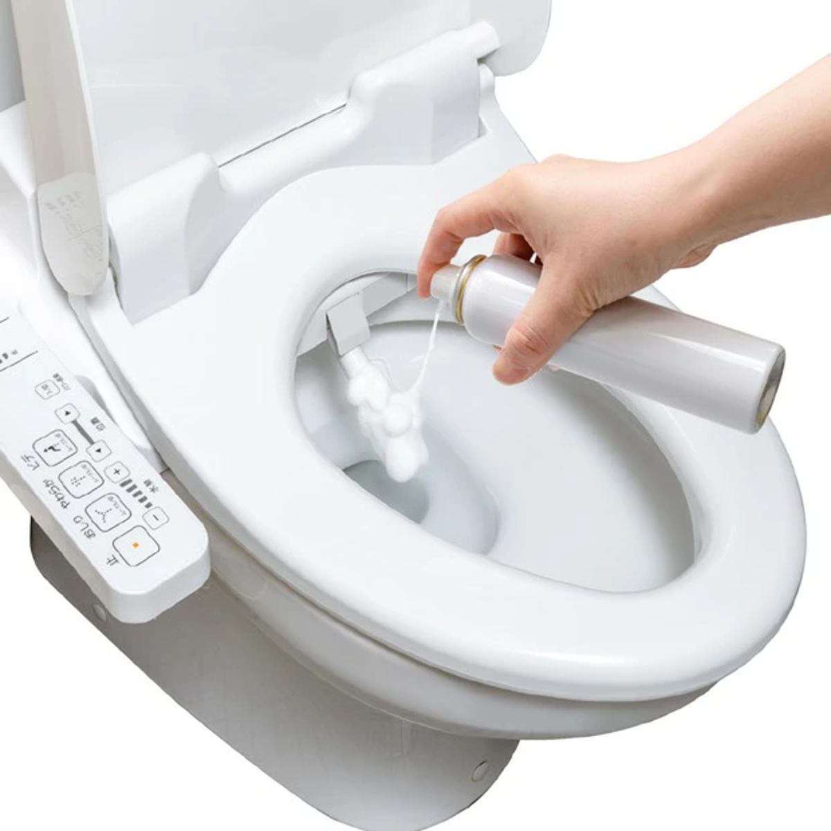 トイレノズル 泡スプレー トイレノズル洗浄除菌泡スプレー ( トイレ掃除 便器 泡 フチ裏 ノズル ミントの香り 日本製 トイレ掃除スプレー 泡タイプ 簡単 掃除グッズ 掃除用品 )