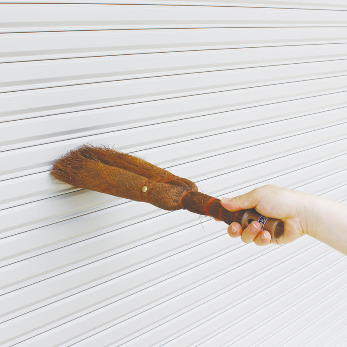 天井払い棕櫚 ヘッドのみ 掃除用品 LL589 ( 棕櫚箒 ハンディ コンパクト 伸縮柄 対応 蜘蛛の巣 ホコリ 屋外そうじ 下駄箱 玄関 玄関掃除 下駄箱掃除 清掃用品 掃除グッズ )