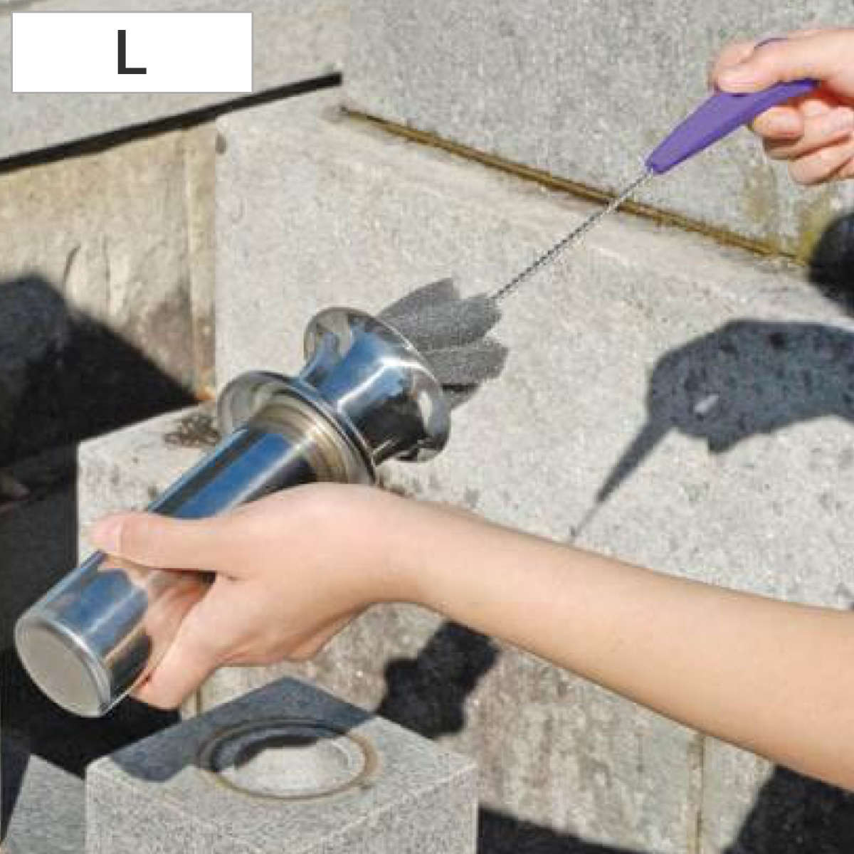 お墓洗い 墓石用 花立て 洗い スポンジ Lサイズ （ 花立洗い 花筒 お手入れ 墓石用ブラシ 清掃ブラシ 掃除用品 墓石 掃除 お墓 道具 汚れ落とし 汚れ 掃除グッズ 清掃 墓地 お盆 お墓磨き ）