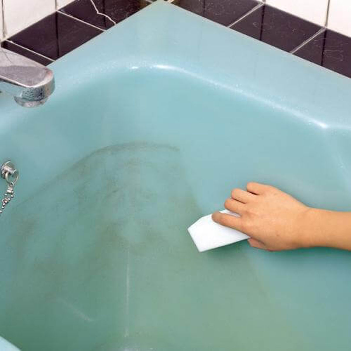 メラミンスポンジ おそうじ消しゴム 約7×11×4cm 切り分けできる ( メラミン スポンジ 掃除用スポンジ 洗剤不要 汚れ 研磨スポンジ サイズカットOK ステンレス ガラス 陶器 陶器水垢 茶渋 キッチン 水回り 掃除 掃除用品 )