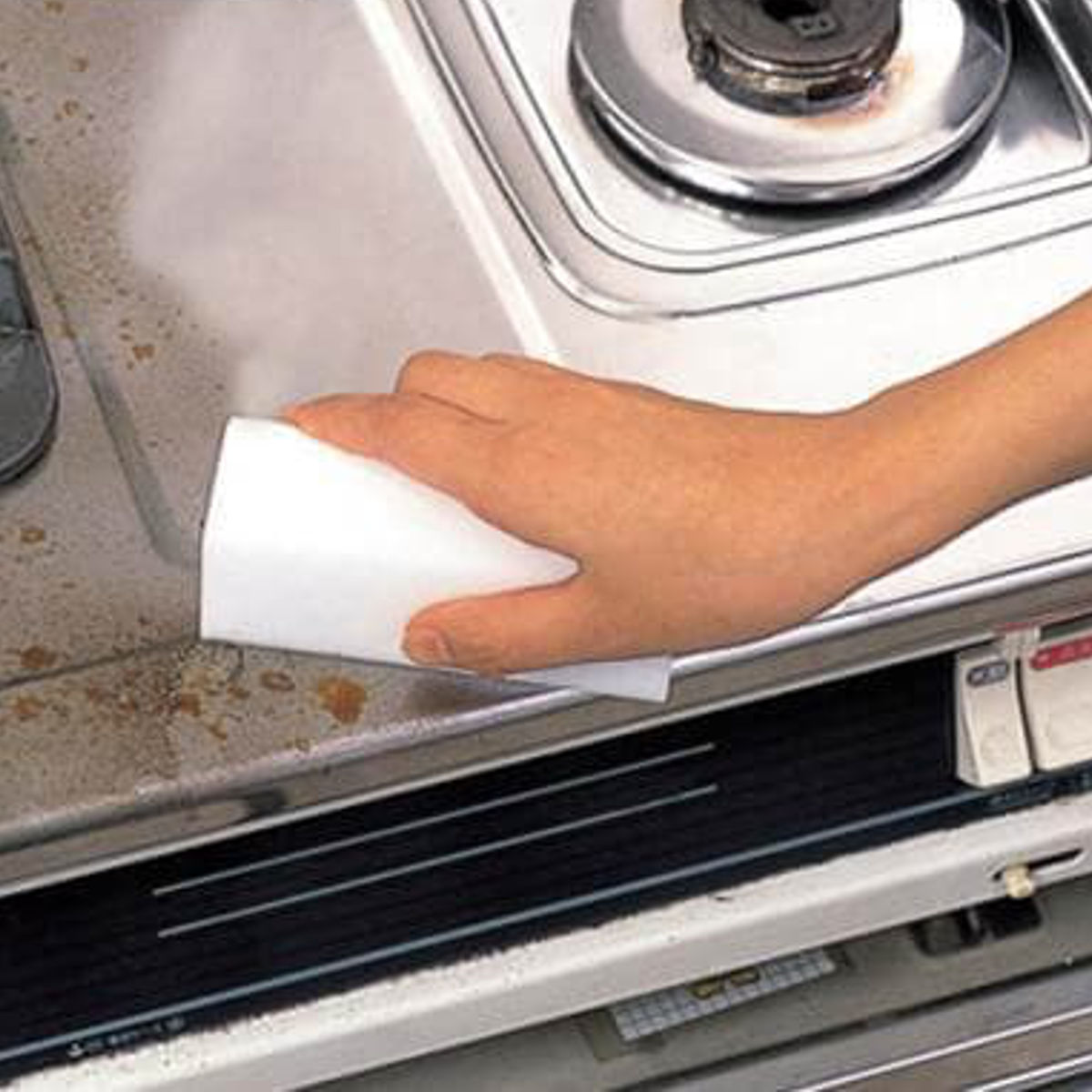 メラミンスポンジ おそうじ消しゴム 約7×11×4cm 切り分けできる ( メラミン スポンジ 掃除用スポンジ 洗剤不要 汚れ 研磨スポンジ サイズカットOK ステンレス ガラス 陶器 陶器水垢 茶渋 キッチン 水回り 掃除 掃除用品 )