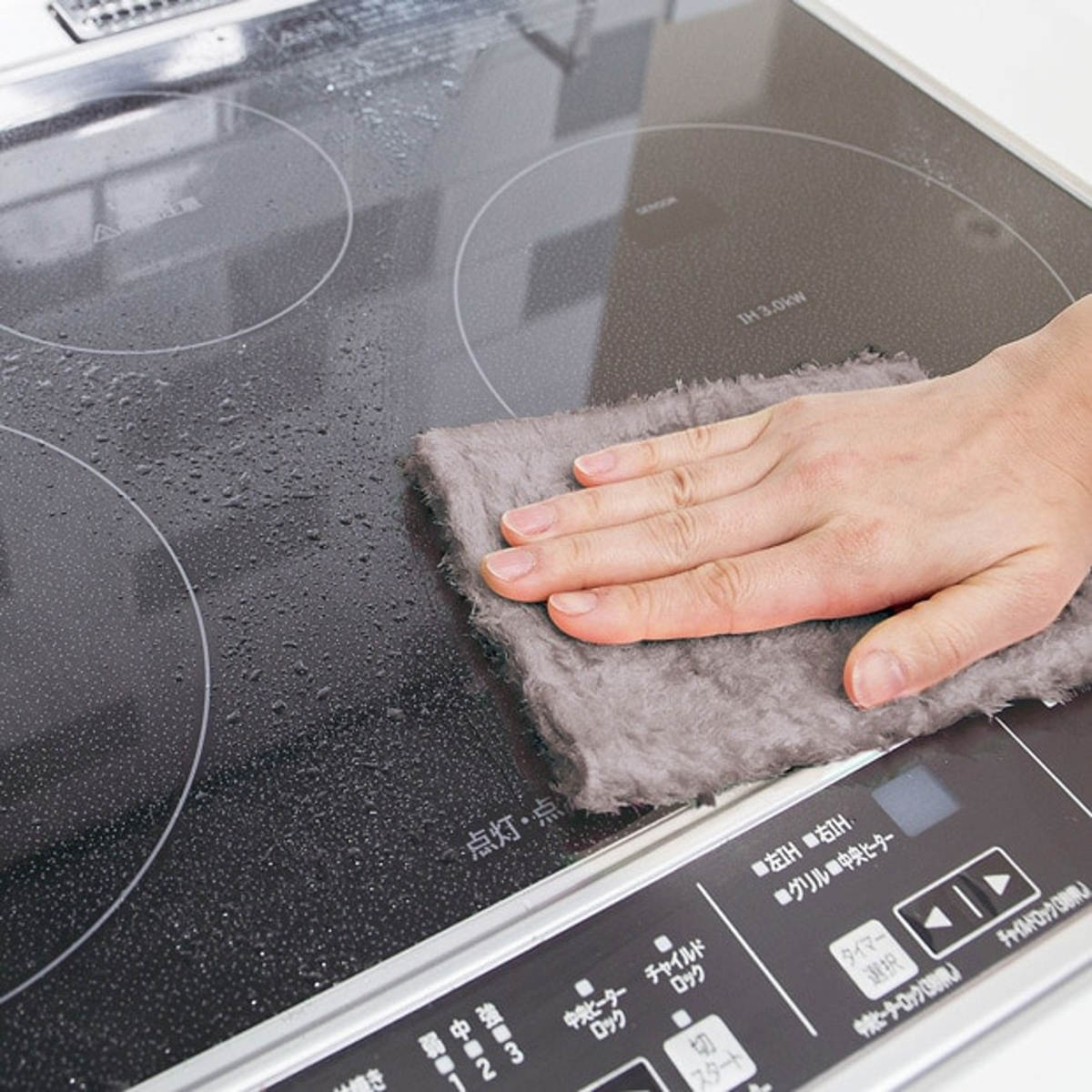 ふきん ふしぎクロス キッチンクロス 吸水性 台所 台拭き ( ぞうきん 掃除 油汚れ 洗面台 吸水 無地 毛足が長い レーヨン繊維 掃除用品 掃除グッズ 掃除用クロス 日本製 ) 【ホワイト】 ホワイト