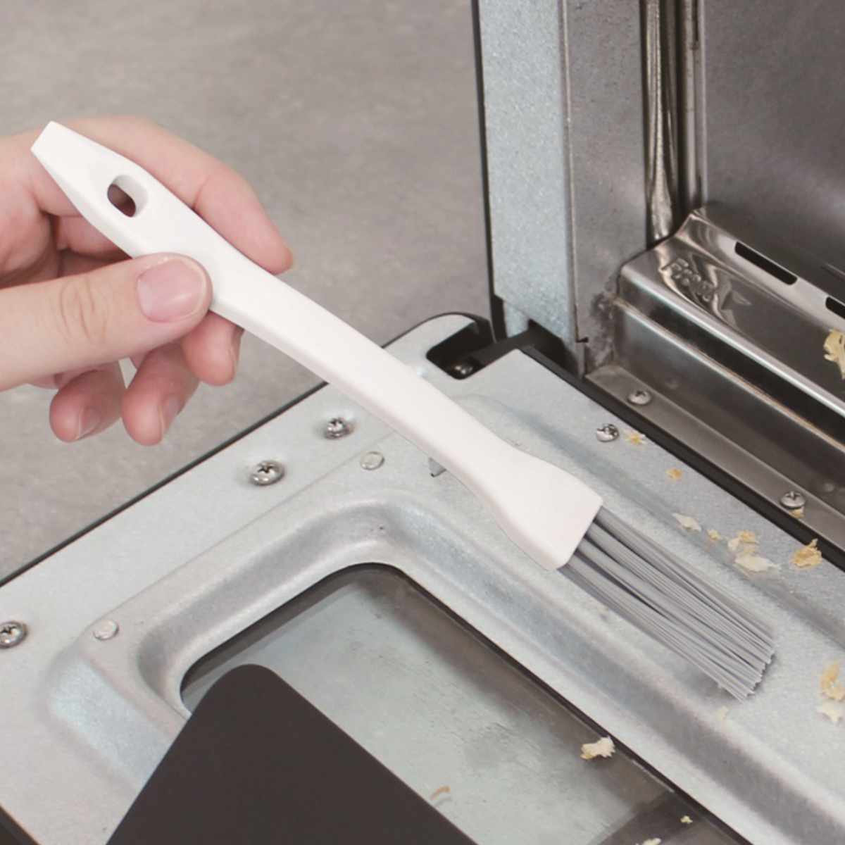 トースターブラシ パンくず 掃除キッチンブラシ オーブントースター ( トースター用 掃除 ブラシ 掃除用ブラシ キッチン 細い マグネット収納 こびり付き ヘラ付き 便利グッズ 掃除グッズ キッチン用品 )