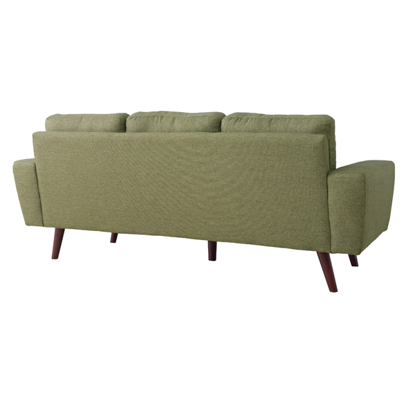 ソファ 幅186cm 3人掛 ひじ掛け ファブリック 布製 ローソファ ソファー ( 開梱設置 三人掛け フロアソファ リビングソファ 肘掛け 北欧 おしゃれ 肘置き 脚 取り外し リビング ロータイプ ) 【ベージュ】 ベージュ