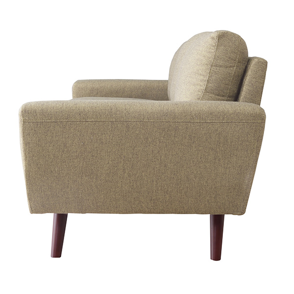 ソファ 幅186cm 3人掛 ひじ掛け ファブリック 布製 ローソファ ソファー ( 開梱設置 三人掛け フロアソファ リビングソファ 肘掛け 北欧 おしゃれ 肘置き 脚 取り外し リビング ロータイプ ) 【ベージュ】 ベージュ