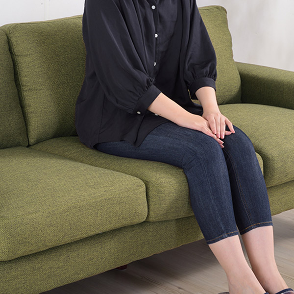 ソファ 幅186cm 3人掛 ひじ掛け ファブリック 布製 ローソファ ソファー ( 開梱設置 三人掛け フロアソファ リビングソファ 肘掛け 北欧 おしゃれ 肘置き 脚 取り外し リビング ロータイプ ) 【ベージュ】 ベージュ