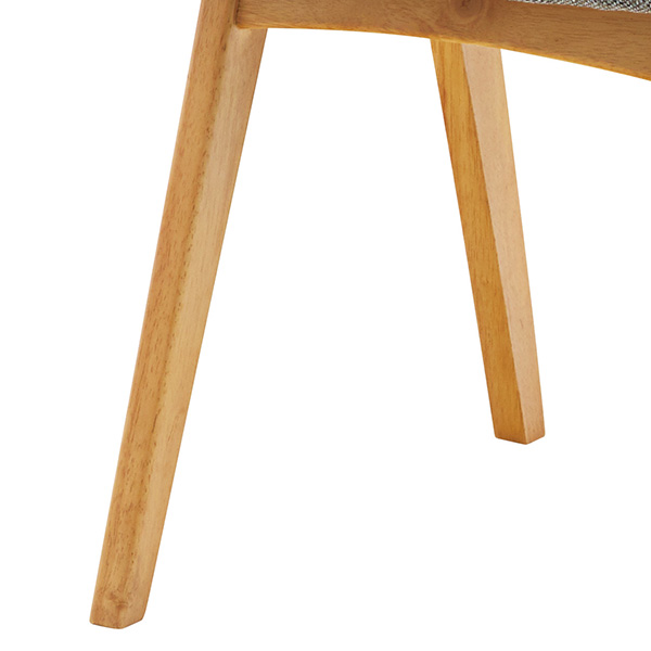 ダイニングチェア 2脚セット チェア 座面高44.5cm 木製 天然木 木目 布張り ファブリック 椅子 イス ( ダイニングチェアー いす チェアー 食卓椅子 リビングチェア 木製チェア おしゃれ 北欧 腰掛け アカシア ダイニング ) 【ナチュラル】 ナチュラル