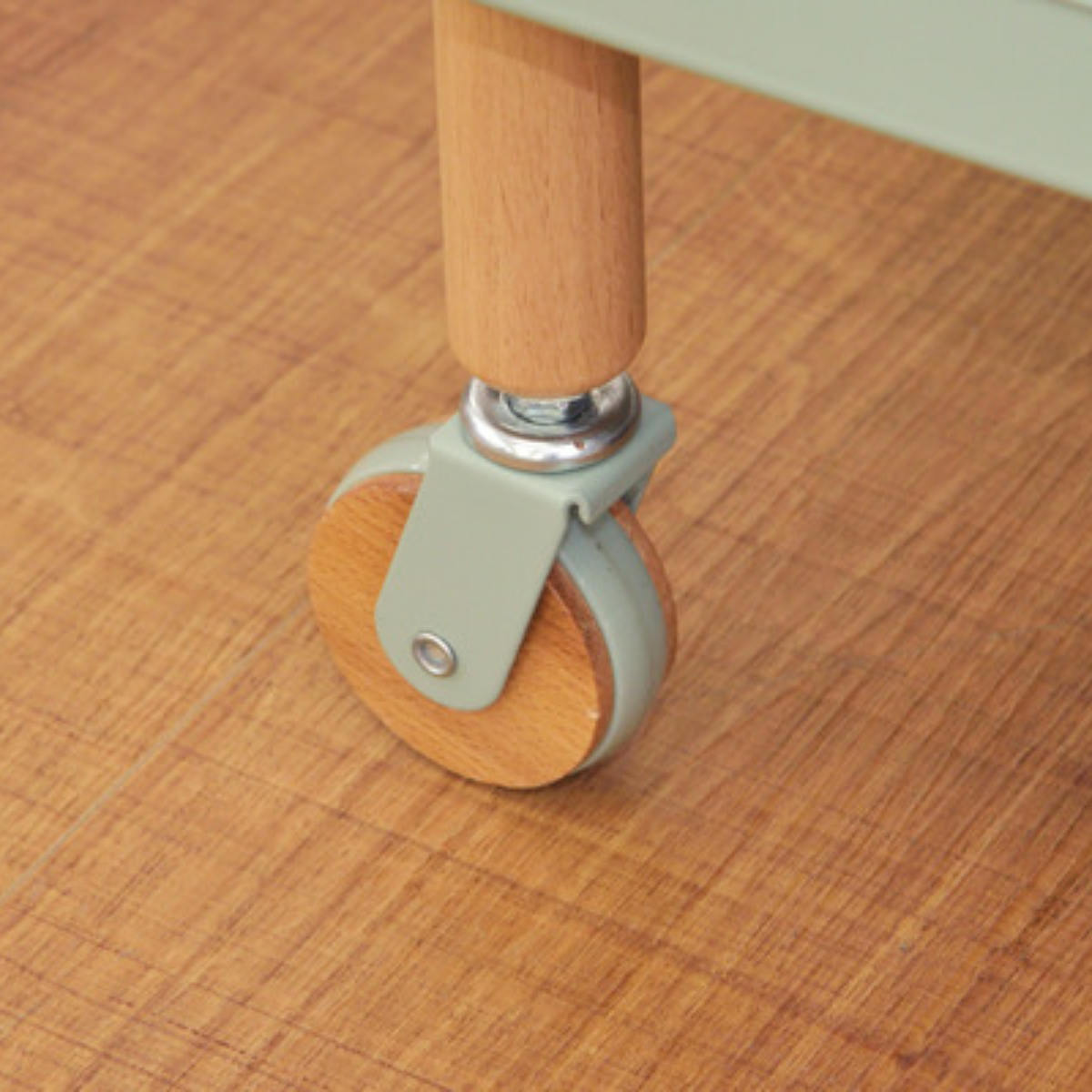 キャスターワゴン 幅50.5cm 2段 ナチュラルデザイン Sylph ( 収納ラック 収納 ワゴン ラック キッチンワゴン サイドワゴン キッチン収納 収納棚 多目的ラック シンプル 北欧 モダン ナチュラル スチール 白 緑 おしゃれ ) 【グリーン】 グリーン