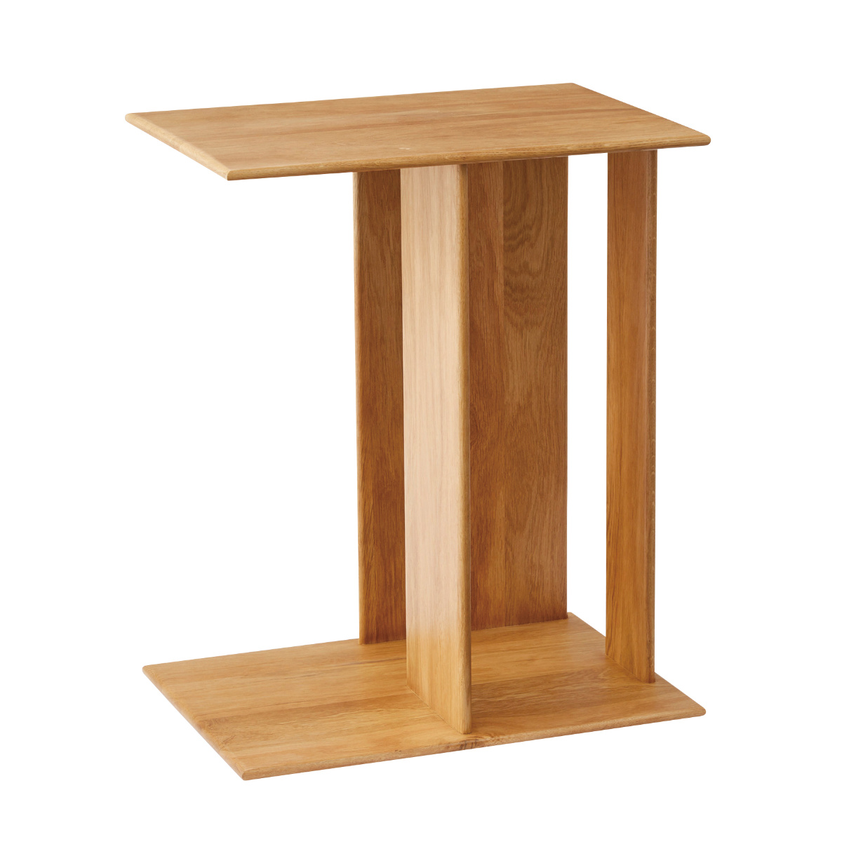 dショッピング |サイドテーブル 高さ55cm コの字 木製 （ オーク 天然
