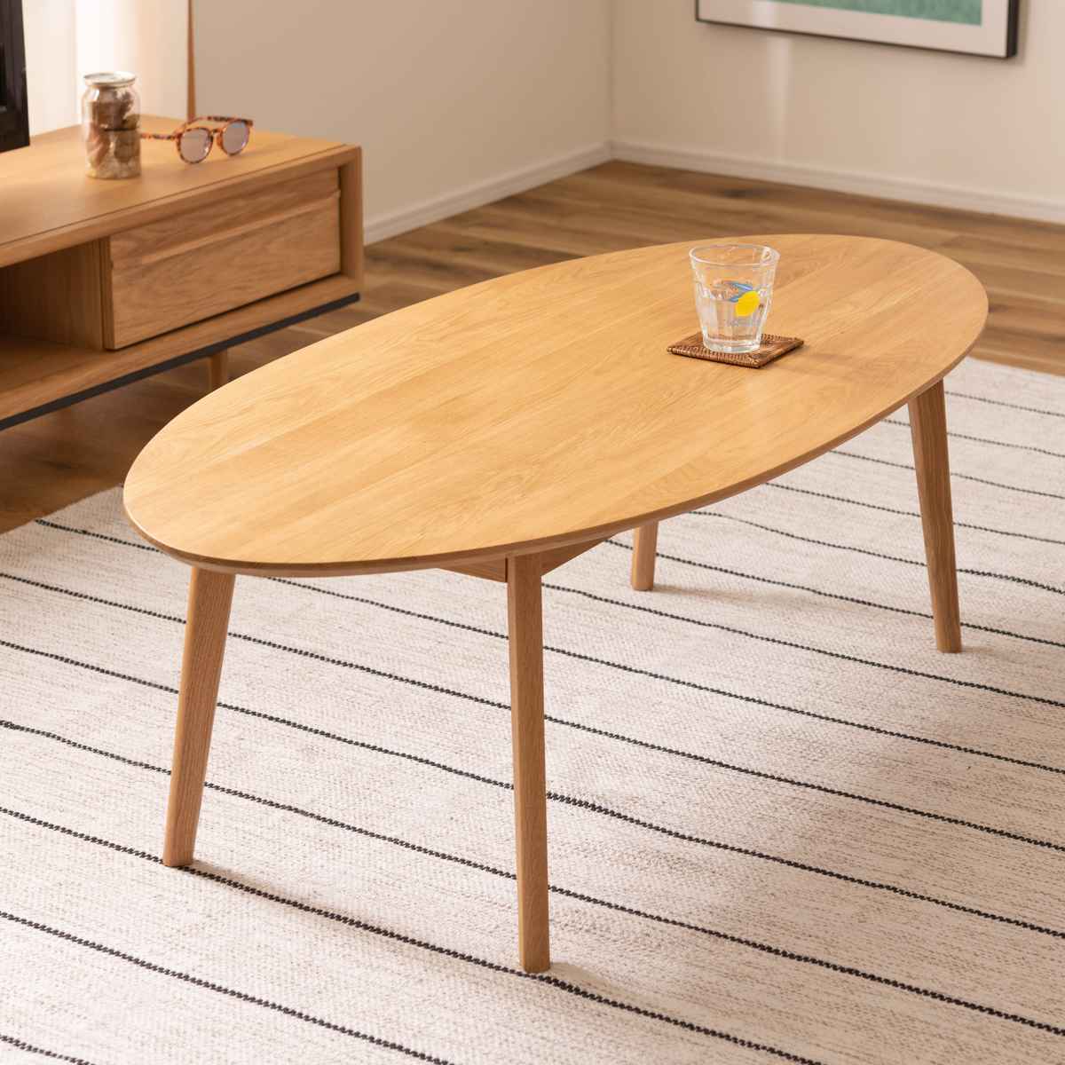 シンプル ローテーブル どんな部屋にも合わせやすい - サイドテーブル
