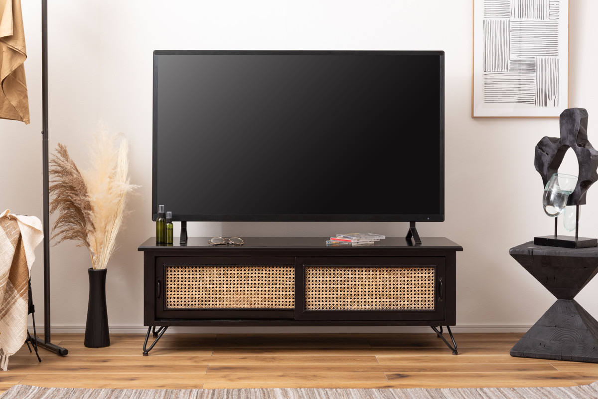 A 新品 アジアン テレビボード TVボード テレビ台 ラック 棚 木製 バリ 