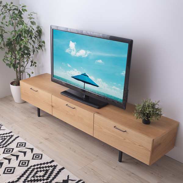 テレビ台 ローボード 幅160cm 日本製 シンプルデザイン ( テレビボード TV台 AVラック テレビラック 国産 TVボード AVボード TVラック リビングボード テレビ 家具 木製 幅160 160cm ) 【ウォールナット】 ウォールナット