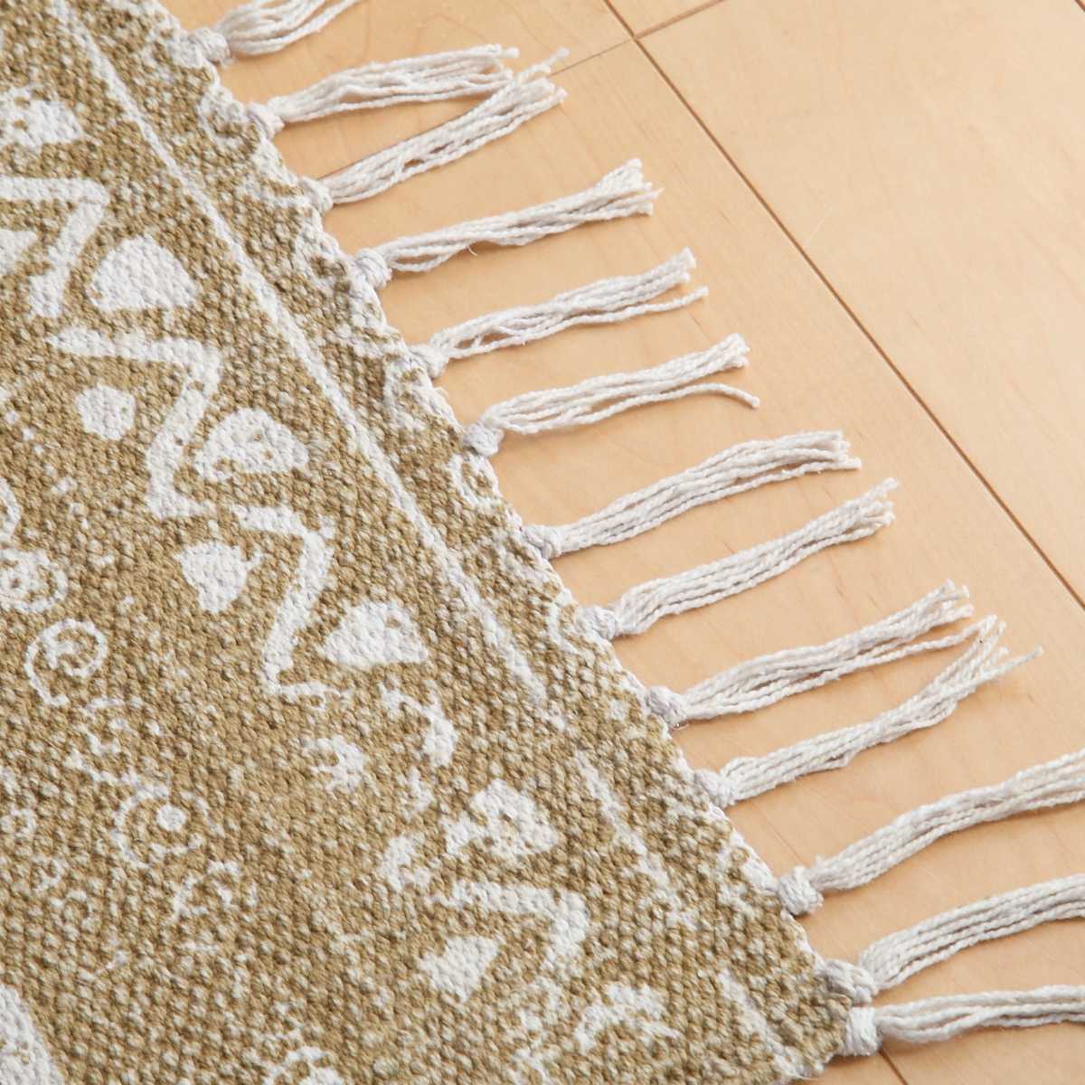 ラグ ラグマット 170×120cm TTR-114B ( カーペット 絨毯 マット コットン 綿 和室 洋室 折りたたみ コンパクト 収納 移動 楽々 滑り止め 床暖 対応 オールシーズン )