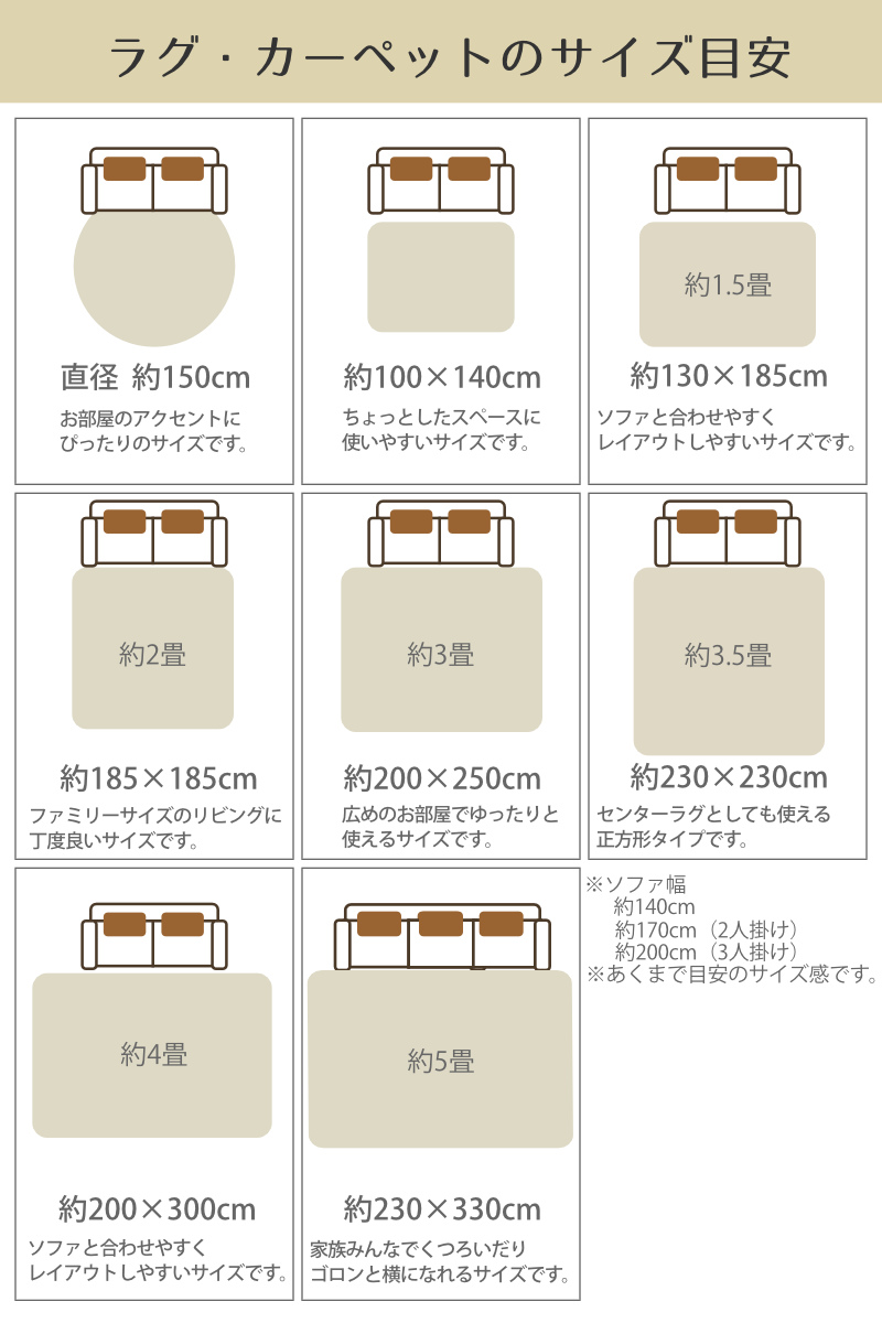 ラグ ラグマット 170×120cm TTR-114B ( カーペット 絨毯 マット コットン 綿 和室 洋室 折りたたみ コンパクト 収納 移動 楽々 滑り止め 床暖 対応 オールシーズン )